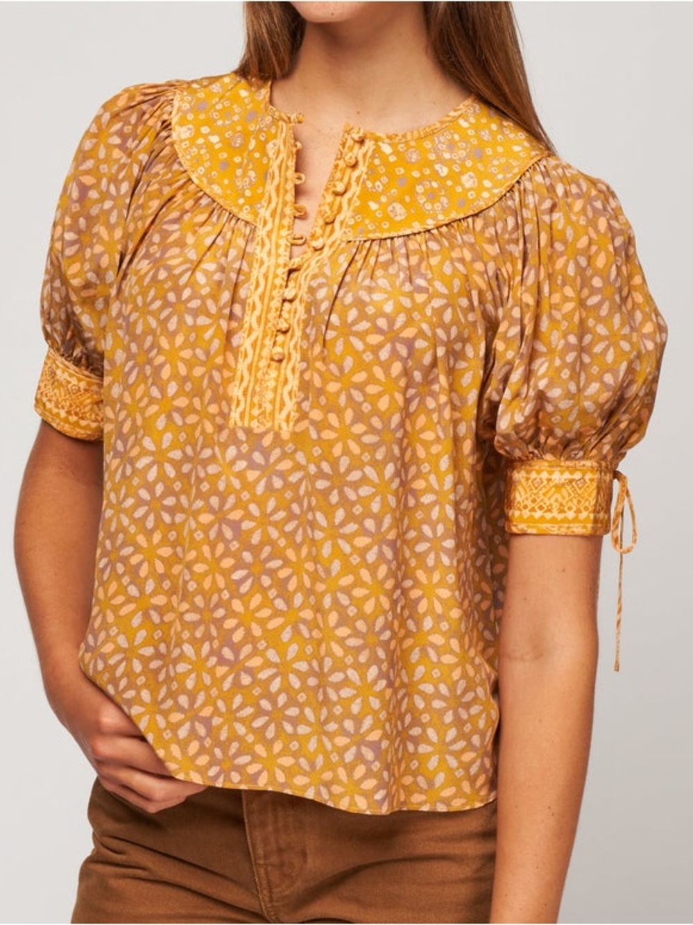 Ulla Johnson Silk Dina Top in Citrina Size 2